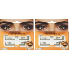 1001 Magnetic Eyes Mıknatıslı Kirpik Extra Yoğun, Siyah (2 Paketi)