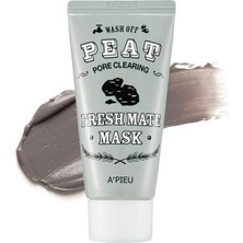 1001 Gözenek Temizleyici Kil ve Kömür Maskesi 50ML Apıeu Fresh Mate Peat Mask (Pore Clearing)