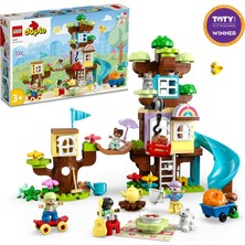 1001 Duplo 3’ü 1 Arada Ağaç Ev 10993-3 Yaş ve Üzeri Için Yaratıcı Oyuncak Yapım Seti (126 Par�