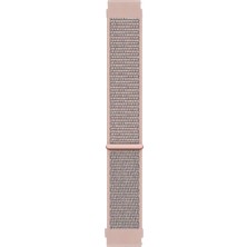 1001 Samsung Galaxy Watch 4 Classic 42MM Için Hasırlı Kordon Woven Sport Loop Rose Gold [galaxy Watch