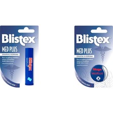 1001 Medplus Stick Onarıcı ve Ferahlatıcı Dudak Bakım Kremi Spf 15 x Blistex Medplus Onarıcı ve Fe