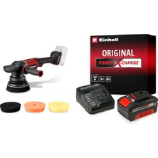 1001 Cp-Ep 18/125 Li Bl - Solo, Akülü Polisaj Makinesi + 18V 4,0 Ah Pxc Starter Kit, Akü ve Şarj Ciha