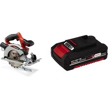 1001 Te-Cs 18/165/1 Li Solo, Daire Testere+Einhell 18V 2, 0 Ah Li-Ion Power-X-Change, Akü