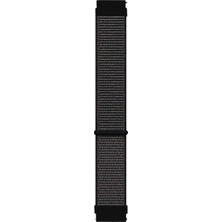 1001 Samsung Galaxy Watch 4 44MM Için Hasırlı Kordon Woven Sport Loop Siyah [galaxy Watch 4 44MM ile U