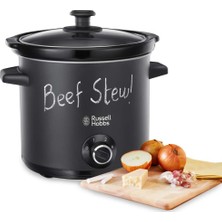 1001 Chalkboard 24180 – 56 Ağır Ateşte Pişirici, 200 W, 3,5 L, Crock Pot, Slow Tencere Mat, Tahta Y