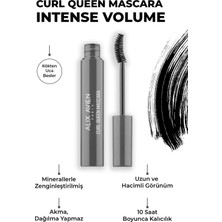 1001 Uzunluk Verici ve Besleyici Siyah Maskara Curl Queen Mascara