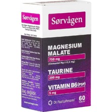 1001 Magnezyum Malat, Taurin ve Vtiamin B6, 60 Tablet