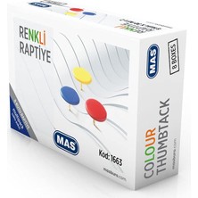 1001 Multipack Renkli Raptiye Pvc Kaplı Karışık 8 Paket