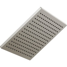 1001 Faucet Tek Sprey Raincan Duş Başlığı, Fırçalanmış Nikel Duş Başlığı, Yağmur Duş Baş
