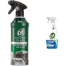 1001 Perfect Power Ocak & Fırın & Mangal Için Sprey Temizleyici (1 x 435 Ml)(1) Cif Power Shine Cleanb