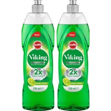 1001 Sıvı Bulaşık Deterjanı Limon Kokulu 750 ml 1 Adet 2li Paket
