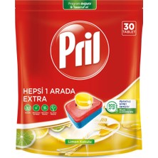 1001 Hepsi Bir Arada Extra Tablet Bulaşık Deterjanı 30 Yıkama (1 x 30 Tablet)