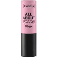 1001 All About Color Matte Lipstick Mat Görünümlü Ruj 506 Hot Girl Summer, Kırmızı