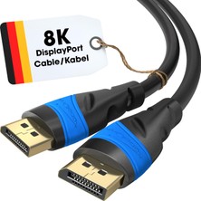 1001 8k Displayport Kablo – 2,9m | Pc/laptop Için Display Port Monitör Kablosu, 8K/4K@60Hz, 144Hz, Do