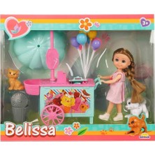 1001 Belissa'nın Dondurma Arabası ve Sevimli Hayvanları Bebek Seti