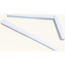 1001 Kırma Katlanır Masa Konsolu, 30 Cm, Dayanıklı Metal Malzeme, Duvara Monte Edilebilir, Katlanabil