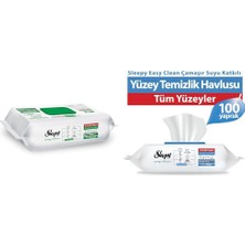 1001 Easy Clean Beyaz Sabun + Çamaşır Suyu Katkılı Yüzey Temizlik Havlusu 100+100(200 Yaprak)
