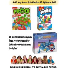 1001 Kurbağa Frog Balance Denge Oyunu Buz Tuzağı Tetris Kule Tower Eğitici 3 Oyun Birarada GNSRKFAZ32