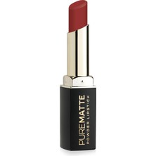 1001 Pure Matte Powder Lipstick No: 123 - Pudralı Mat Ruj