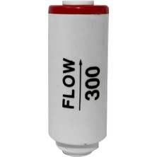 1001 Su Arıtma Cihazı Flow 300 cc Atık Su Kısıcı, Quick Bağlantılı, Beyaz-Kırmızı