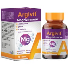 1001 Magnizinmore Magnezyum, Çinko ve Vitamin D Içeren Takviye Edici Gıda 60 Tablet