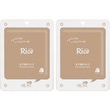 1001 Mjcare Mijin Cosmetics On Rice Extract Mask Pirinç Özlü Yüz Maskesi 2li Paket