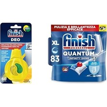 1001 Finish Deo Bulaşık Makinesi Kokusu - Limonlu ve Finish Quantum Infinity Shine 83 Kapsül Bulaşık