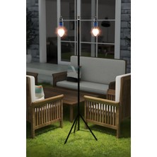1001 Kyrotech 2 Lambalı, Askılı, 3 Modlu, Şarjlı, LED Solar Güneş Enerjili, 2 mt Metal Standlı, Su