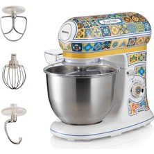 1001 Positano Mutfak Şefi 1588/0P - 1200 Watt Stand Mikser, Hamur Yoğurma Makinesi, 2400 Watt'a Ulaşan
