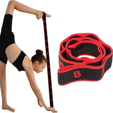 1001 Xspring Esneme Kayışı, 8 Halkalı Yoga Esnemes Bandı, Elastik Bacak Esneme Kayışı, Fizik Teda