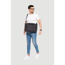 1001 ML-T300 15.6" Su Geçirmez,su Geçirmez Fermuar Laptop,notebook El Çantası-Siyah