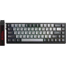 1001 WIN68 He Pro Manyetik Klavye Rapid Trigger Xingyi Switch 8000Hz Rgb Tkl Hot Swap Oyuncu Klavyesi Gri