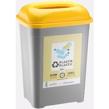 1001 Plastik Atık Kovası Geri Dönüşüm Kutusu Cafe Otel Çöp Kutusu Eczane Çöp Kovası 50 Lt
