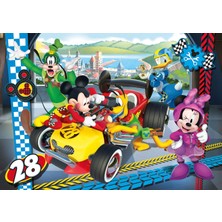 1001 24 Parça Mickey Roadstar Racers Puzzle Renkli 6+