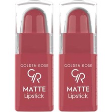 1001 Matte Lipstick (Mini) No:12 - Ruj 2li Paket