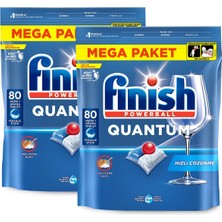 1001 Quantum 160 Kapsül Bulaşık Makinesi Deterjanı Tableti (2 x 80 Kapsül)