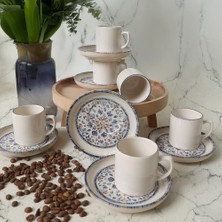1001 Sapphire Nordic Kahve Takımı 12 Parça 6 Kişilik 22743-44