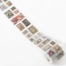 1001 Postmark Vintage Temalı Rulo Sticker
