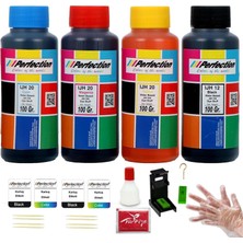 1001 Bitmeyen Kartuş Canon E414/404/484/E474 Uyumlu Mürekkep 4X100 ml
