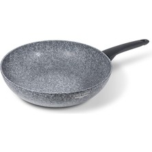 1001 Sinfonia Wok 28 cm Endüksiyon Için De Uygundur, Mineral Parçacıklarla Güçlendirilmiştir, Ita