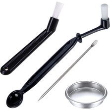 1001 Xspring Kahve Fırçası Seti, 4 Parça Nylon Espresso Makinesi Temizlik Fırçası Takımı, 58 mm