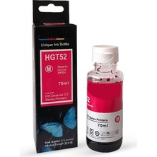 1001 Hp Uyumlu GT52XL (M0H55AE) Kırmızı Mürekkep (70ML./SISE)