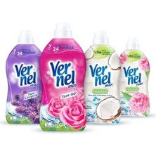 1001 Max Konsantre Yumuşatıcı 4 x 1440ML (240 Yıkama) Gül + Lavanta + Hindistan Cevizi +Şakayık