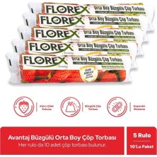 1001 Çöp Poşeti Avantaj Seri Çilek Kokulu Büzgülü Orta Boy 5 Rulo, 2008514572394