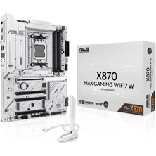 1001 X870 Max Gamıng Wıfı7 W Amd X870 Am5 Ddr5 8000 HDMI 2xusb4 3x M2 Usb3.2 Wifi 7 + Bt Aura Rgb 5gbit L