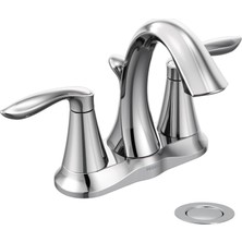 1001 Eva Krom Iki Kulplu Centerset Banyo Lavabo Bataryası Tahliye Montajlı, 6410