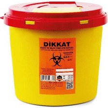 1001 10 Adet Enfekte Atık Kutusu 3,5 Lt. + Tıbbi Atık Torbası 2 Adet