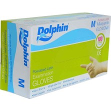 1001 Dolphin Pudralı Lateks Eldiven M Beden