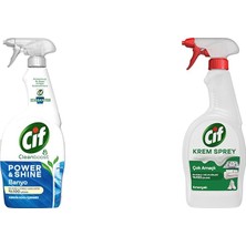 1001 Power Shine Cleanboost Sprey Temizleyici Banyo Için Temizleyici ve Kireç Çözücü 750 Ml(4) Cif