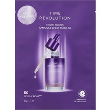 1001 Yaşlanma Karşıtı Fermente Içerikli Yaprak Maske Time Revolution Night Repair Ampoule Sheet Mas